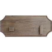 Display Cases 5 Walnut Bowie Wall Plaque Includes Brackets for Wall Hanging