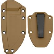ESEE 40CBC Model 3 Sheath with Molded Coyote Brown Zytel Construction & Boot Clip