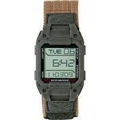 Humvee 0534 Recon Watch with Black Case and Khaki Strap