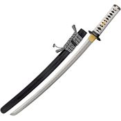 Paul Chen 2466 Koi Wakizashi Sword with Black Rayskin Handle