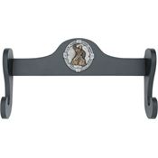China Made M3207 Sword Wall Hanger with Black Finish and Wood Construction
