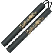 China Made M3494 Practice Nunchucks with Black Rubberized Construction