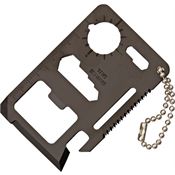 China Made MI118B Survival Card with Black Finish Stainless Construction