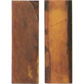China Made MI151 Set of Two Amber Bone Knife Scales
