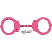China Made MI220041PK Scorpion Handcuffs with Pink Finish Nickel Plated Steel Construction