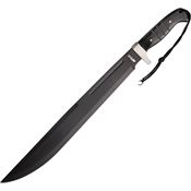 MTech 2008L Combat Machete with Black Wood Onlay Handle