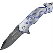 Tac Force 759GY Dragon Strike Rescue Linerlock Folding Pocket Knife