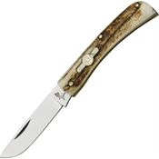 German Bull 107 Dirtbuster Folding Pocket Knife with Genuine Stag Handle
