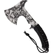 China Made 74422 Zombie Slayer Hatchet with Black Cord Wrapped Handle