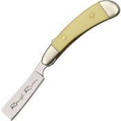 Rough Rider 1362 Mini Razor Folding Pocket Knife with Yelllow Synthetic Handle