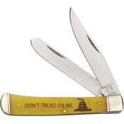 Rough Rider 1381 Trapper Folding Pocket Knife with Yellow Bone Handle