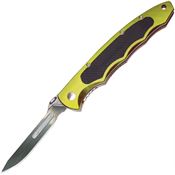 Havalon 60ATLM Piranta-Torch Skinner Skinner Linerlock Folding Pocket Knife with Lime Green 6061-T6 Aluminum Handles