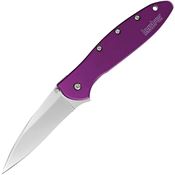 Kershaw 1660PUR Leek Purple Assisted Opening Framelock Folding Pocket Knife