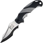 MTech XA801GY Part Serrated Linerlock Folding Pocket Knife