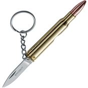 Magnum 01SC249 30-06 Bullet Knife with Brass and Copper Finish Chrome Handle