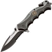 Magnum M01RY769 Hero Part Serrated Linerlock Folding Pocket Knife