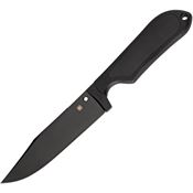 Spyderco 4PBB Street Bowie Fixed Black Finish Blade Knife with Black Nylon FRN Handle