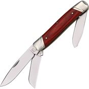 Katz DPCW Stockman Drop Point Folding Pocket Knife with Cherry Wood Handle