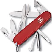Swiss Army 14703033X1 Victorinox Map Super Tinker Folding Knife with Red Handle