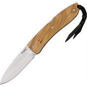 Lion Steel 8800UL Opera Lockback Folding Pocket Steel Blade Knife with Olive Wood Handles