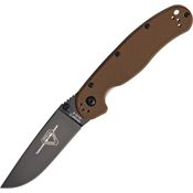 Ontario 8861CB Rat II Folder Coyote Brown Linerlock Pocket Knife