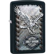 Zippo 28485 Harley-Davidson Iron Eagle with Black Matte Finish