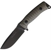 Fox 131MGT Pro Hunter Fixed Blade Knife with Green and Black Micarta Handles