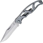 Gerber 48485 Mini Paraframe Framelock Folding Pocket Knife with Stainless Skeletonized Handles