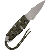 Mission 0809 MPU-A2 Knife with Skeletonized Handle with Olive Green Cord Wrap