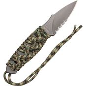 Mission 0908PS MPU-TI One-Piece Titanium Knife with Skeletonized Multi-Camo Cord Wrap Handle