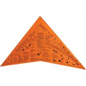 Survival Metrics HSO Triangular Head for Survival Bandana with 100% Bright Orange Polyester Construction