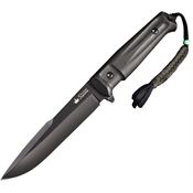 Kizylar 0206 Delta Tactical Echelon Series Fixed Stainless Broad Tip Blade Knife with Black Kraton Handles