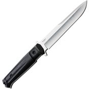 Kizylar 0216 Trident Tactical Fixed Satin Finish Blade Knife with Black Kraton Handles