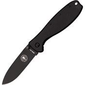 ESEE KR1B Zancudo Framelock Folding Pocket Knife with Black Finish Stainless Back Handle