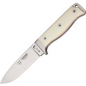 Cudeman 120B MT5 Survival WhiteStandard Edge Stainless Drop Point Blade & Micarta Handles