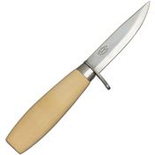 Mora 21033 6 3/4 Inch Wood Carving Jr with Round Design Oiled Birchwood Handle