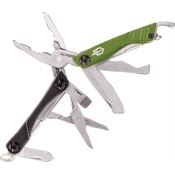 Gerber 132 Dime Multi Tool with Lime Green and Grey Aluminum Handle