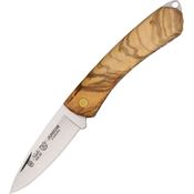 Nieto 393 Navaja Linea Junior Linerlock Folding Pocket Knife with Natural Olive Wood Handle