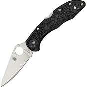 Spyderco 11FPBK Delica Flat Ground Lockback Folding Pocket Knife