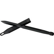 China Made 260 Cia Sticker Fixed Triangular Shaped Three-Sided Blade Knife with Black Polycarbonate Handle