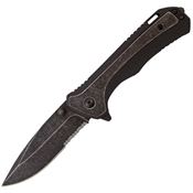Schrade H501S Part Serrated Drop Point Linerlock Folding Pocket Knife