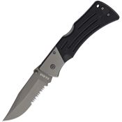 Ka-Bar 3063 Mule Part Serrated Blade Lockback Folding Pocket Knife