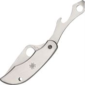Spyderco 175P ClipiTool Bottle Opener Folding Pocket Knife with Stainless Handle