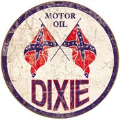 Tin Sign N1954 Dixie Motor Oil Nostalgic Embossed Tin Sign
