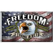 Super Products S38078 Thank A Vet Flag with 100% Polyester Construction