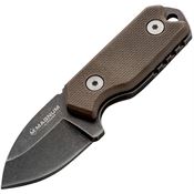 Magnum M02SC743 Lil' Friend Micro Fixed Blade Knife with Tan G-10 Handle