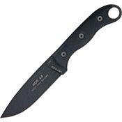 TOPS HOG45 9 3/4 Inch Hog 4.5 Fixed Blade Knife with Black Linen Micarta Handle