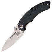 Bastinelli BR2IKBS Bbr2 Folder Framelock Drop Point Pocket Knife with Black G-10 Handle