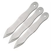 China Made 21116103 Throwing Fixed Blade Knife with Stainless Construction - 3 Piece Set