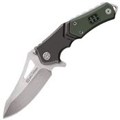 Lansky 7785 Responder Linerlock Fixed Blade Knife with Black and Green G10 Handle
